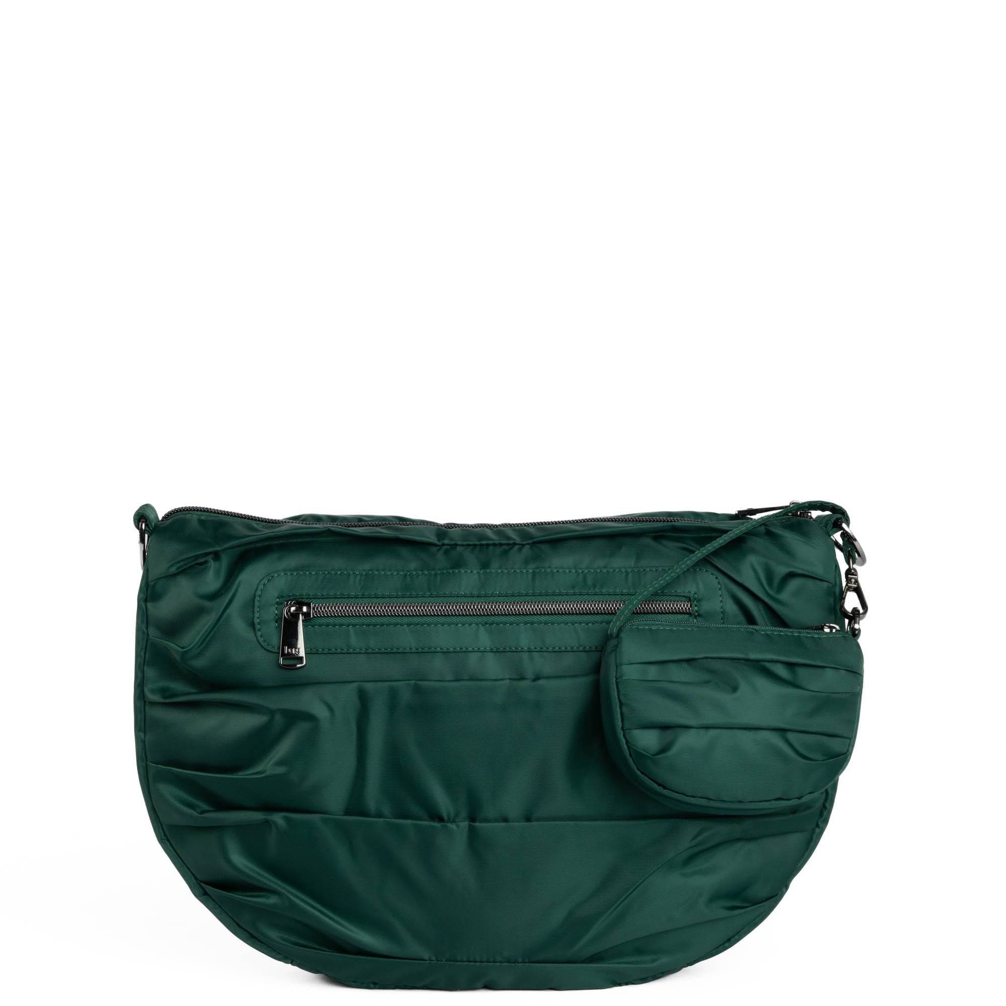 Scuffle Pleated Crossbody Bag with Disco Pouch - WICKEDLY GREEN - Scuffle_WickedlyGreen_04